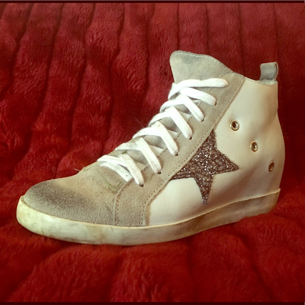 Steve Madden Star Mid Top Wedge Sneakers 38